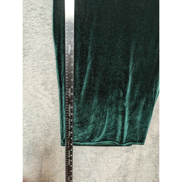 Green velvet dress Size 10 bardot sweetheart off shoulder dark romance pinup - Picture 9 of 12